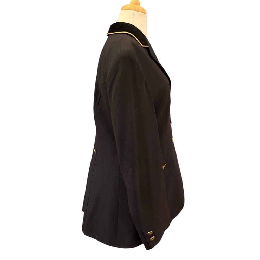 Vintage Golden Dress Black Equestrian Show Jacket Made in Germany Size 14 - Picture 3 of 16